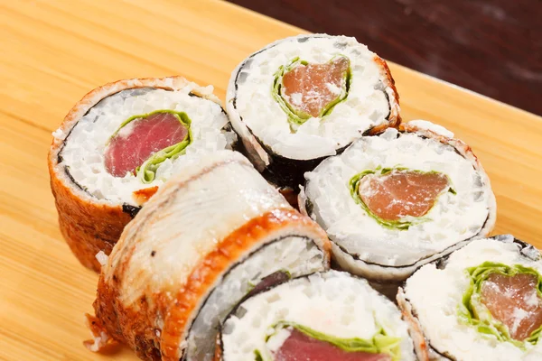Sushi con anguilla — Foto Stock