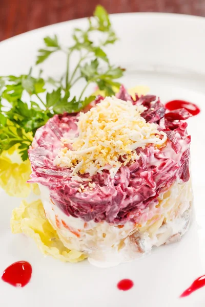 Russian herring salad — Stock Photo, Image