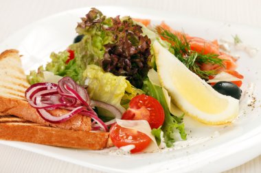 somon ile lezzetli meze