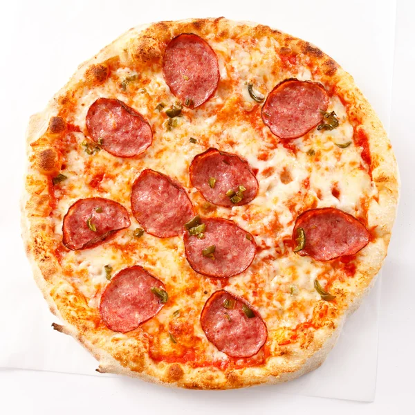 Smakelijke pizza — Stockfoto