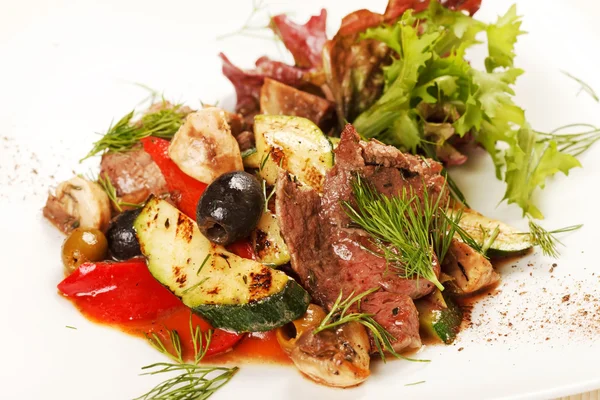 Carne bovina con verdure — Foto Stock