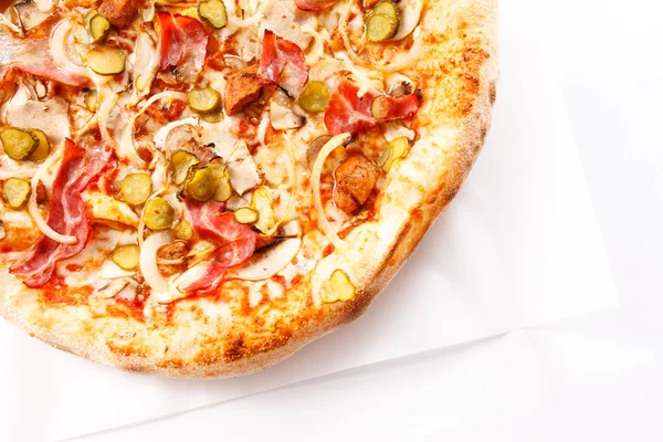 Smakelijke pizza — Stockfoto