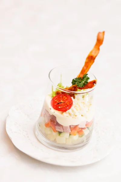 Russische traditionele salade — Stockfoto