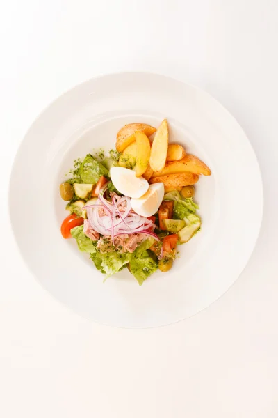 Patatas con verduras y huevo — Foto de Stock