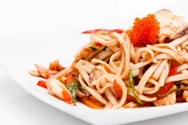 Noodle with fish — Stock Photo, Image