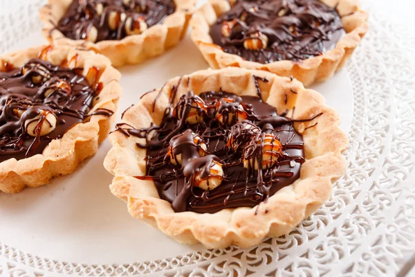 Chocolate tarts — Stock Photo, Image