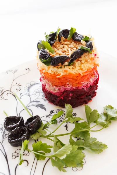 Salat mit Roter Bete — Stockfoto