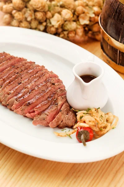 Steak in the bar — Stock Photo, Image