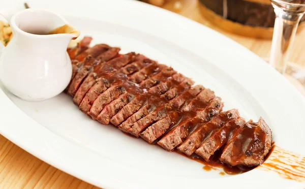 Steak in the bar — Stock Photo, Image