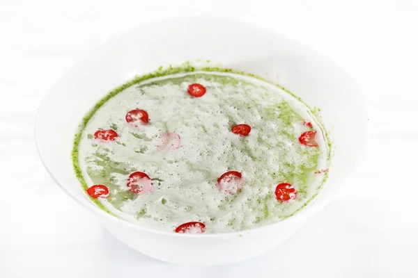 ホウレンソウのクリーム スープ — ストック写真