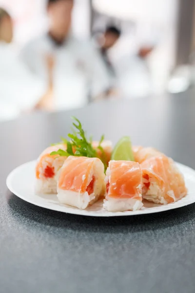 Sushi in the restaurant — Stock Photo, Image