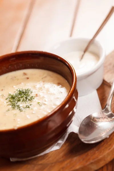 Cream soup — Stock Photo, Image