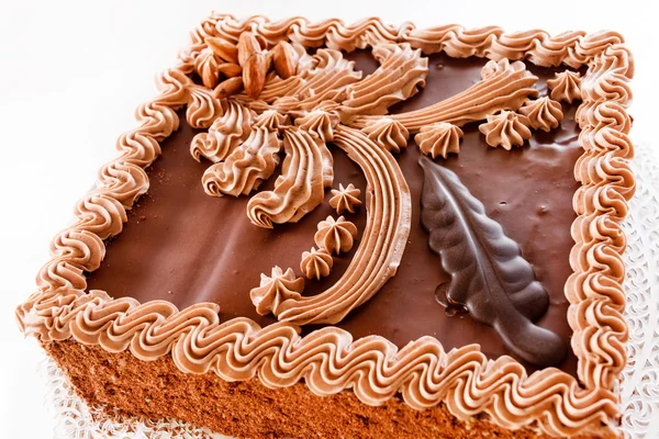 Birthday chocolate cake — Stock Photo, Image