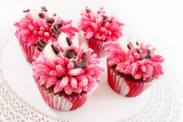 Rosa muffins — Stockfoto