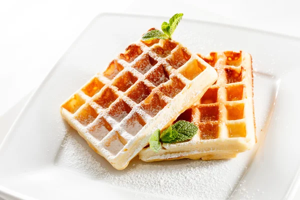 Belgium waffles — Stock Photo, Image