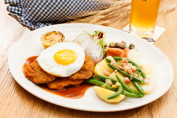 Salchicha Schnitzel — Foto de Stock