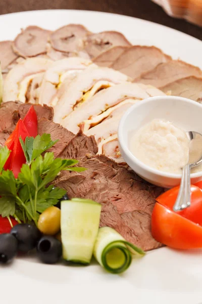 Meat appetizer — Stock Photo, Image