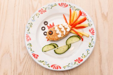 Balık pirzola çocuk menüsü