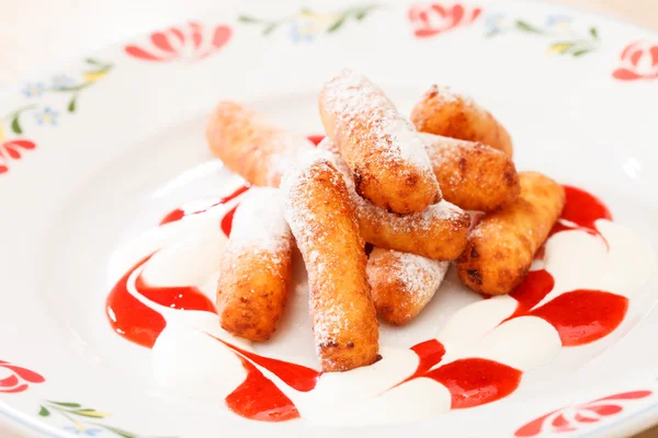 Dessert  from the cottage cheese — Stock Photo, Image