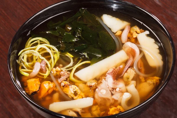 Sopa de frutos do mar japonesa — Fotografia de Stock