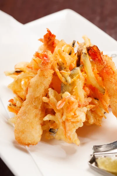 Japanese Cuisine - Tempura Shrimps — Stock Photo, Image