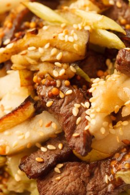 sebze ile sığır eti