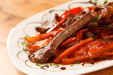 sebzeli ızgara kaburga