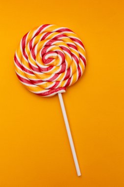 Colorful spiral lollipop clipart