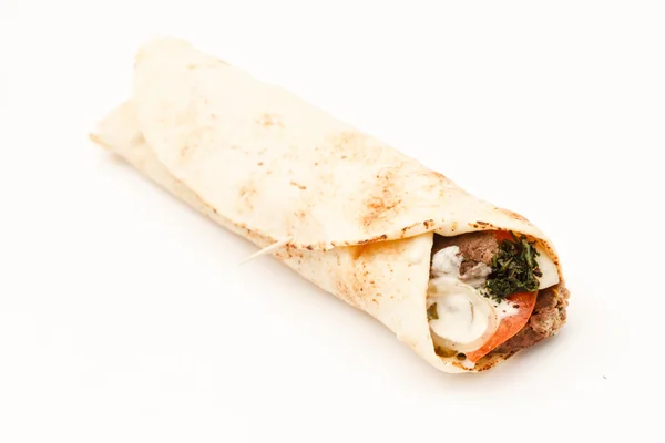 Tortilla sul bianco — Foto Stock