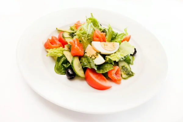 Salada de legumes com ovo — Fotografia de Stock