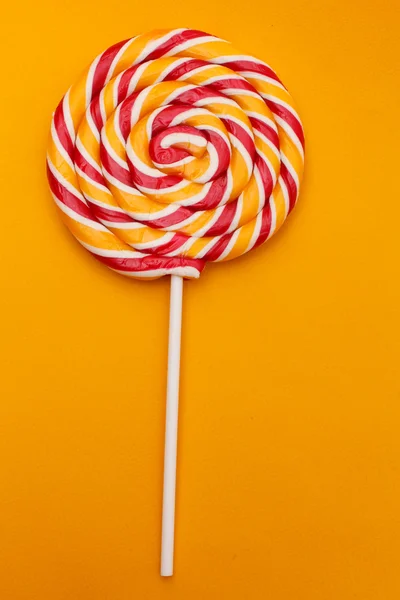 Colorful spiral lollipop — Stock Photo, Image