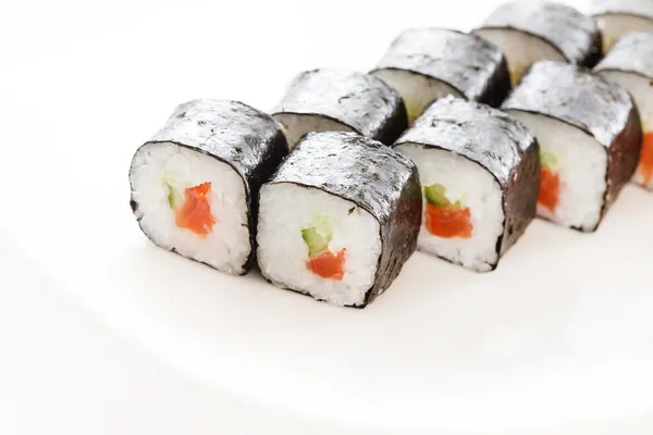 Sushi op plaat — Stockfoto