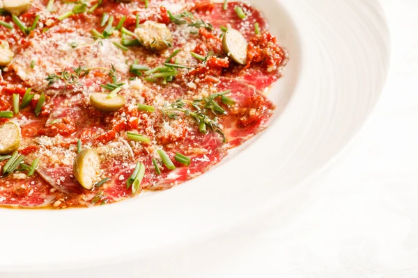 Beef carpaccio — Stock Photo, Image