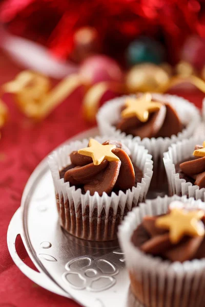 Christmas cupcakes — Stock Photo, Image