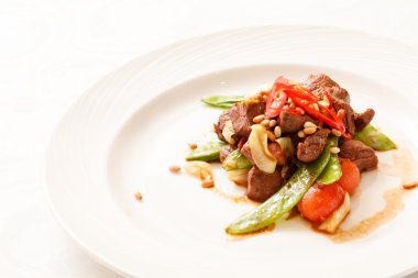 sebze ile sığır eti