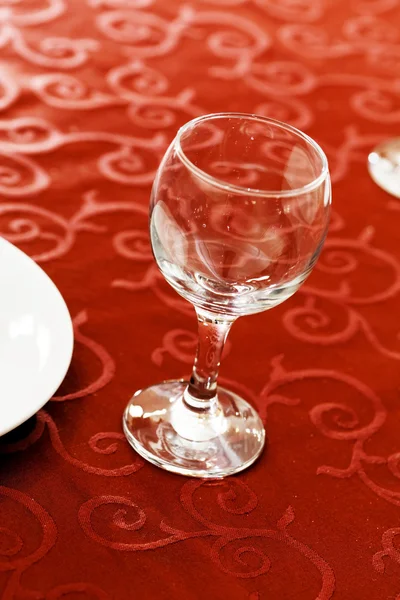 Glass on the table — Stock Photo, Image