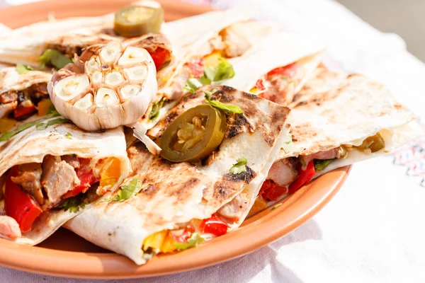 Tortilla com legumes — Fotografia de Stock