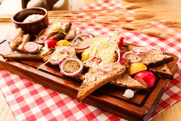 Appetizer in de bar — Stockfoto