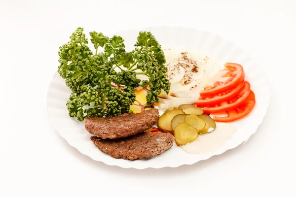 Carne con verduras — Foto de Stock