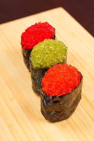 Sushi con caviale — Foto Stock