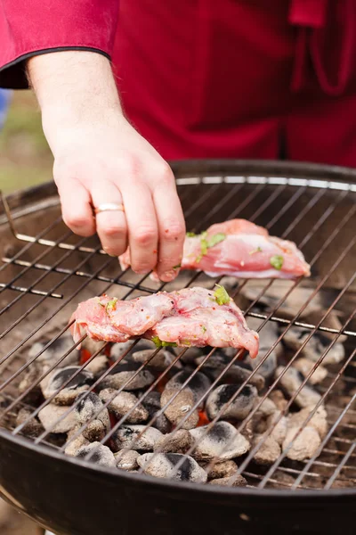 Carne a la parrilla —  Fotos de Stock