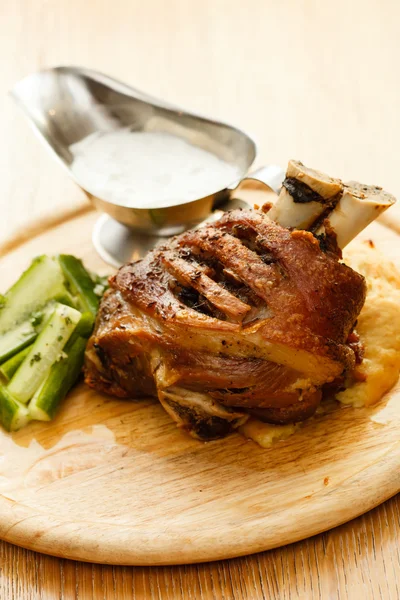 Roasted pork knuckle — Stock Photo, Image