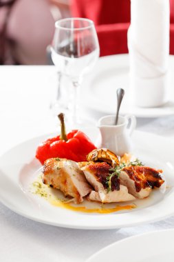 Sebzeli ızgara tavuk