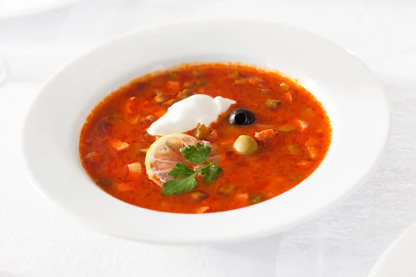 Sopa de Solyanka — Foto de Stock