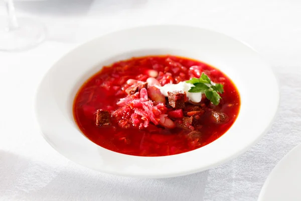 Rote-Bete-Suppe — Stockfoto