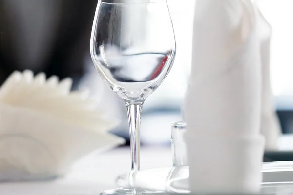 Tables set for meal — Stock Photo, Image