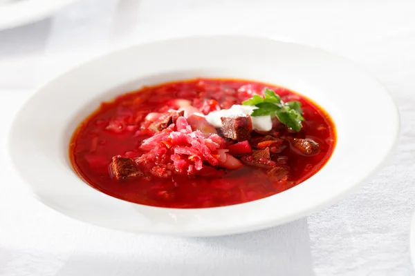 Rote-Bete-Suppe — Stockfoto