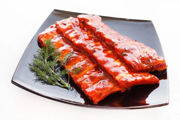 Costillas de cerdo en salsa — Foto de Stock