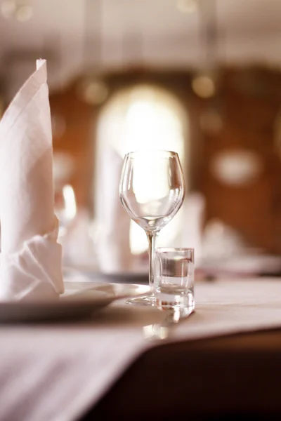 Tables set for meal — Stock Photo, Image