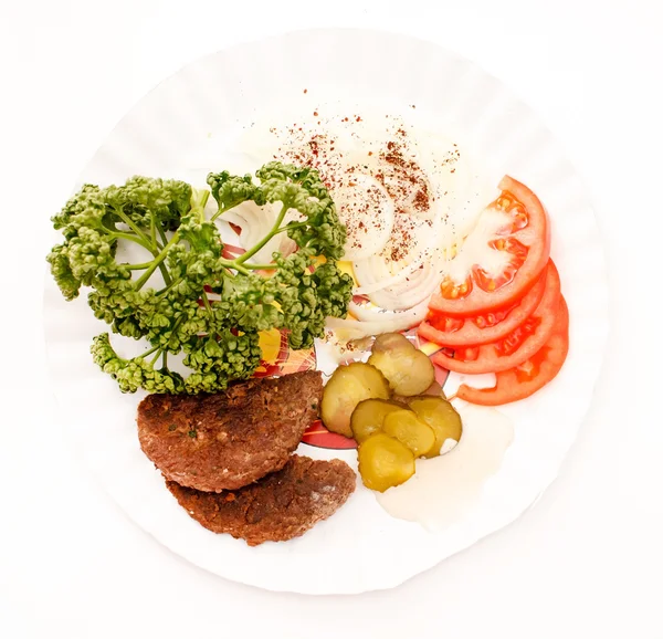 Carne con verduras — Foto de Stock